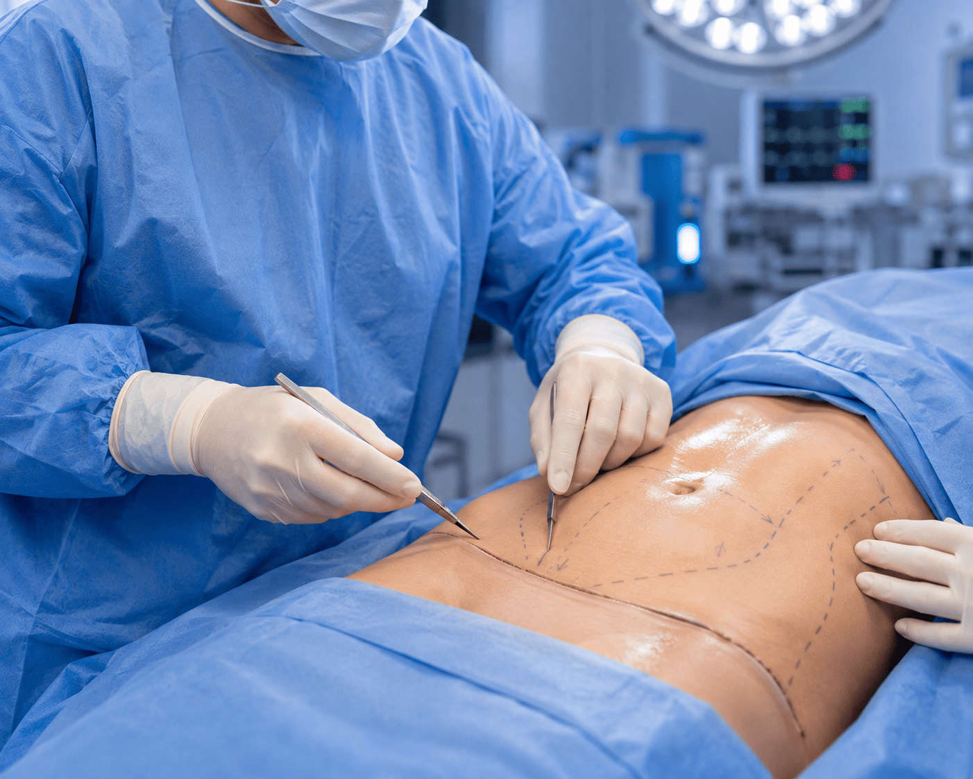 Body Tightening — surgical team in operating room